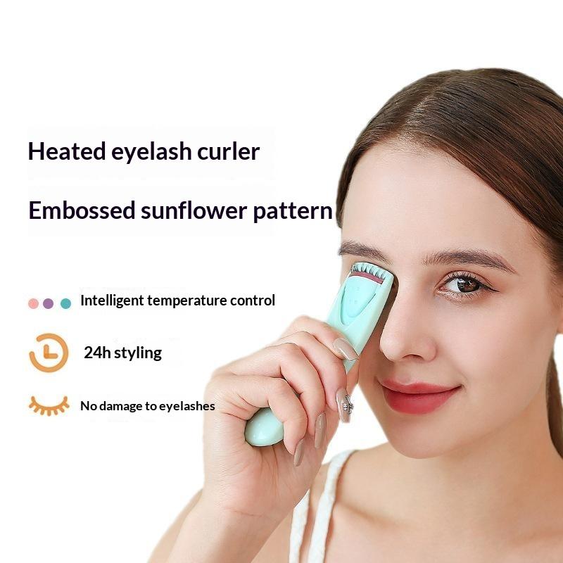 Electric Heated Eyelash Curler Beginner Friendly Long Lasting Fast Heating Lash Clip for Women Makeup