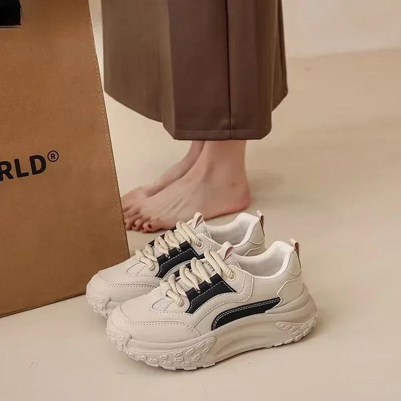 Spring Autumn Ladies Footwear High On Platform Sports Sneakers Women's Athletic Shoes Original Cheap New Arrival 2025 In Offer A