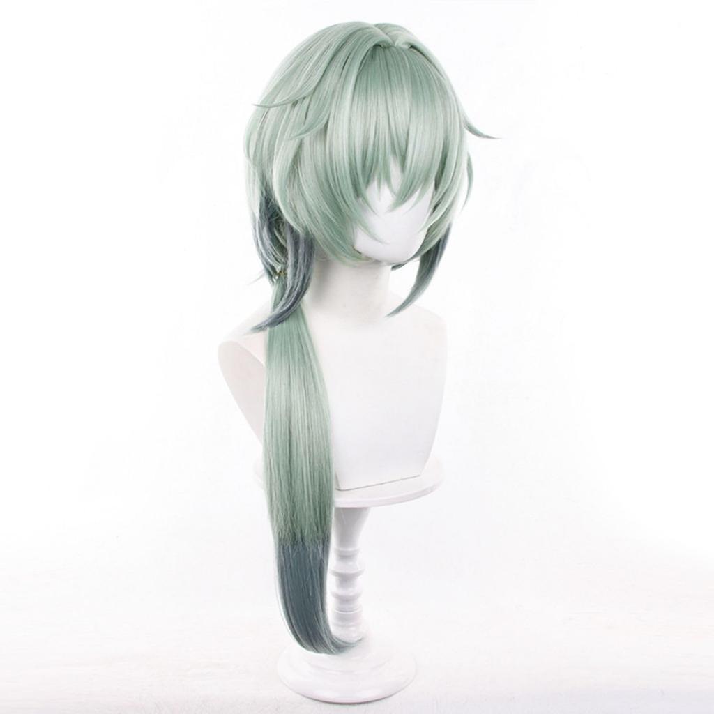 Green Long Perfect for Comiket School Cultural Stage and Includes Wig Wig, Heat-Resistant, Games, Cosplay, Costumes, Events, Halloween, Festivals,