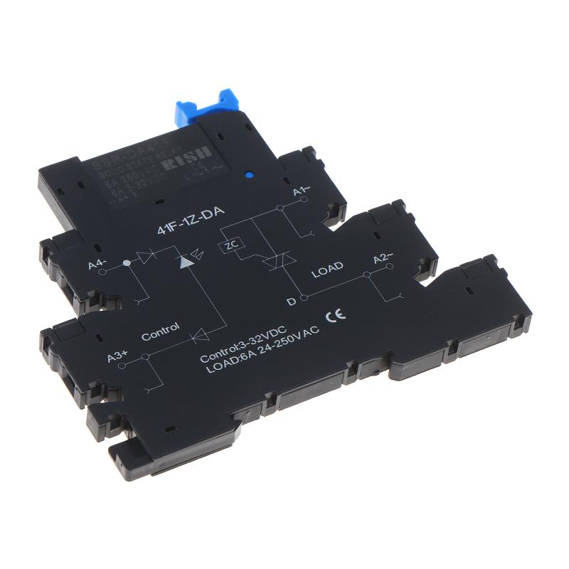 DA41F Ultra Thin Solid State Relay Module DC Control AC Din Rail Mount High Precision Control for Instrumentation Equipment
