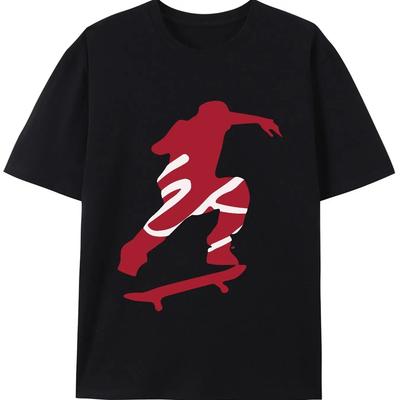 Summer New T-shirts Men's Skateboard Graphic T Shirts 100 Cotton Breathable Women Popular Fashion Comfortable Short Sleeves