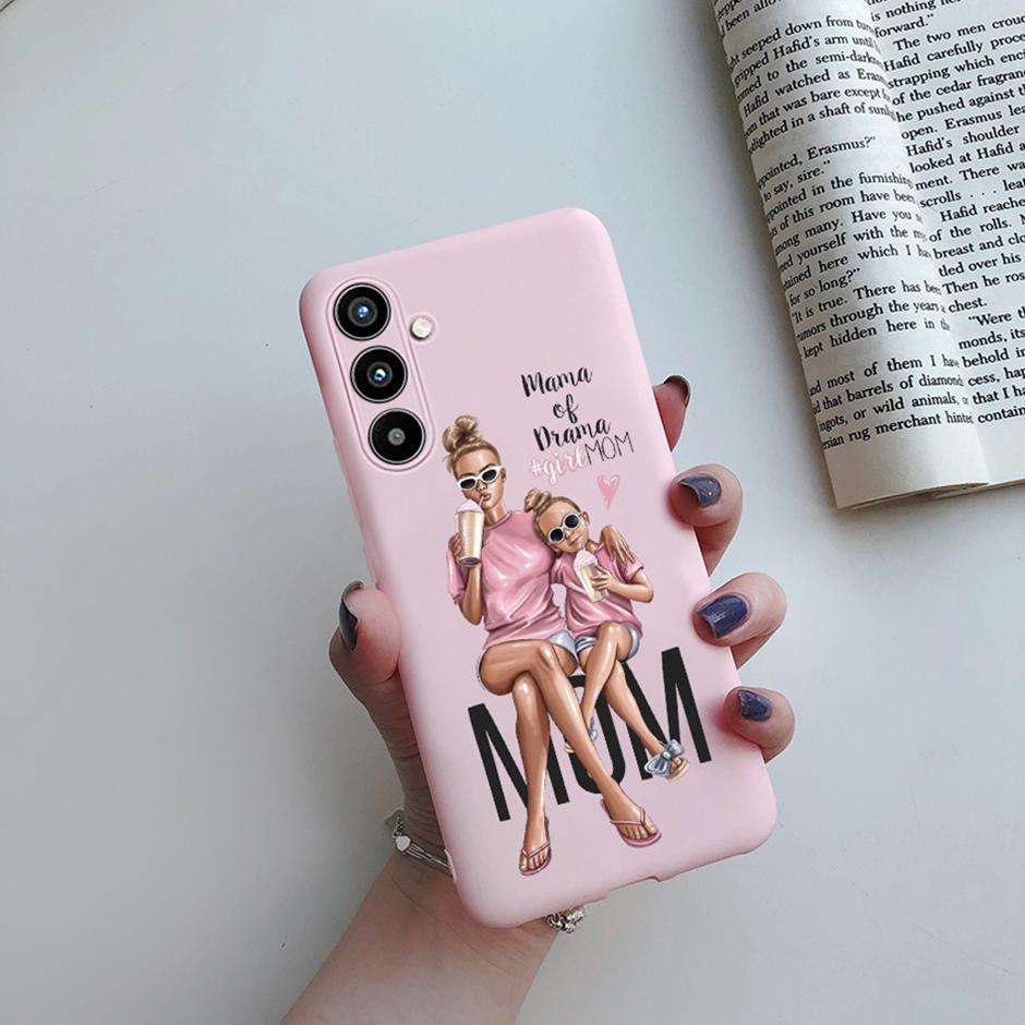 Cover Case For Samsung A34 5G Phone Shell On Samsung Galaxy A54 5G Back Cover Girl Silicone Soft Casing Shockproof Bumper Fundas