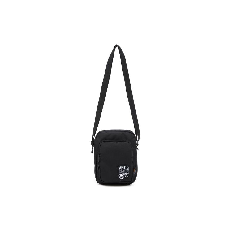 Vans Logo Canvas Shoulder Bag Unisex bags Black VN0A54K1BLK1