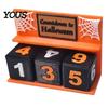 Halloween Decor Countdown Calendar Block, 3D Printed Advent Calendar, Spooky Daily Mantel Count Down to Table for Mantel, Tiered Tray Home Decoration
