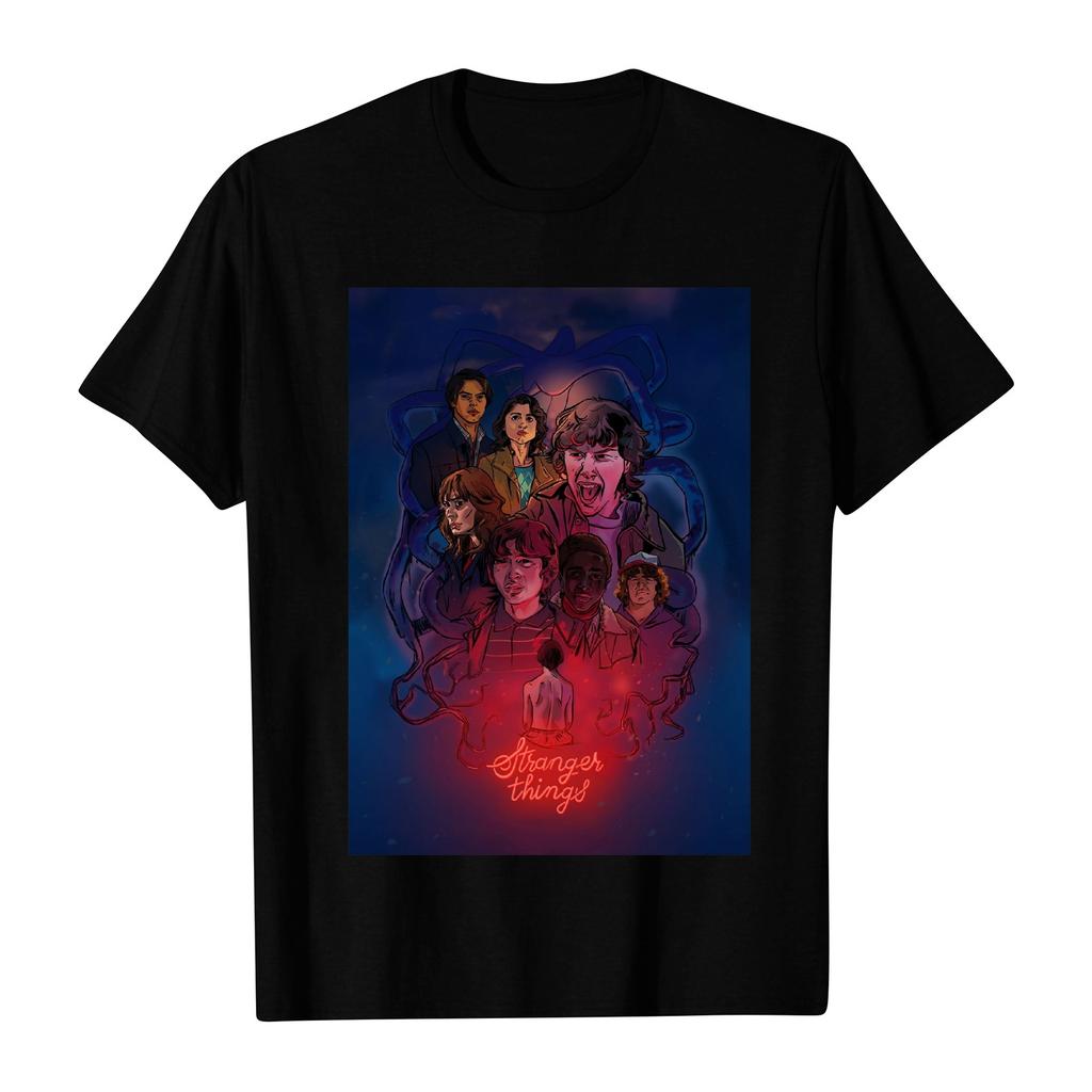 Women's And Men's Unisex Fashion Printed Round Neck Short Sleeve T-Shirt Pullover Top