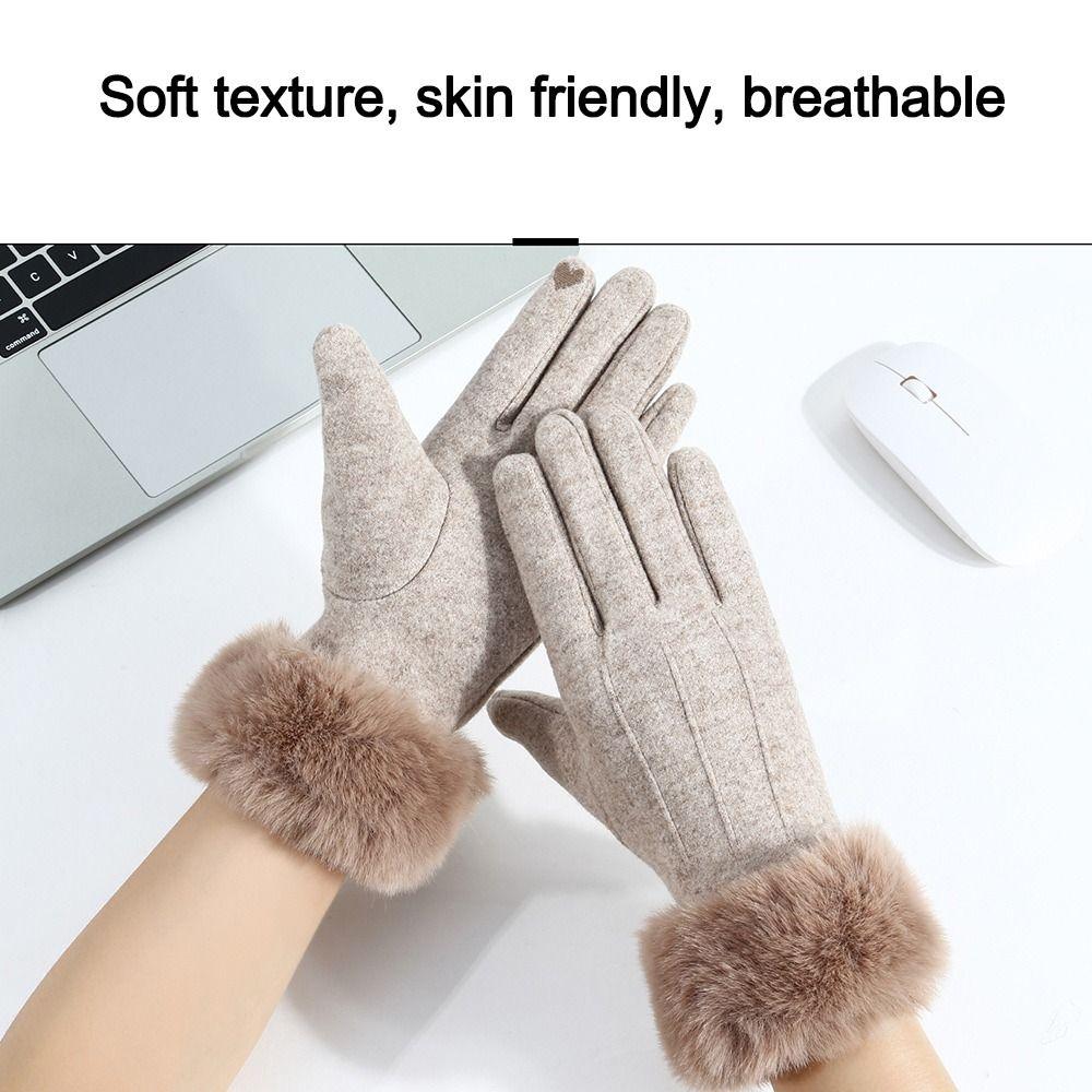 Windproof Touch Screen Gloves Wear-resistant Mittens Vintage Cycling Gloves