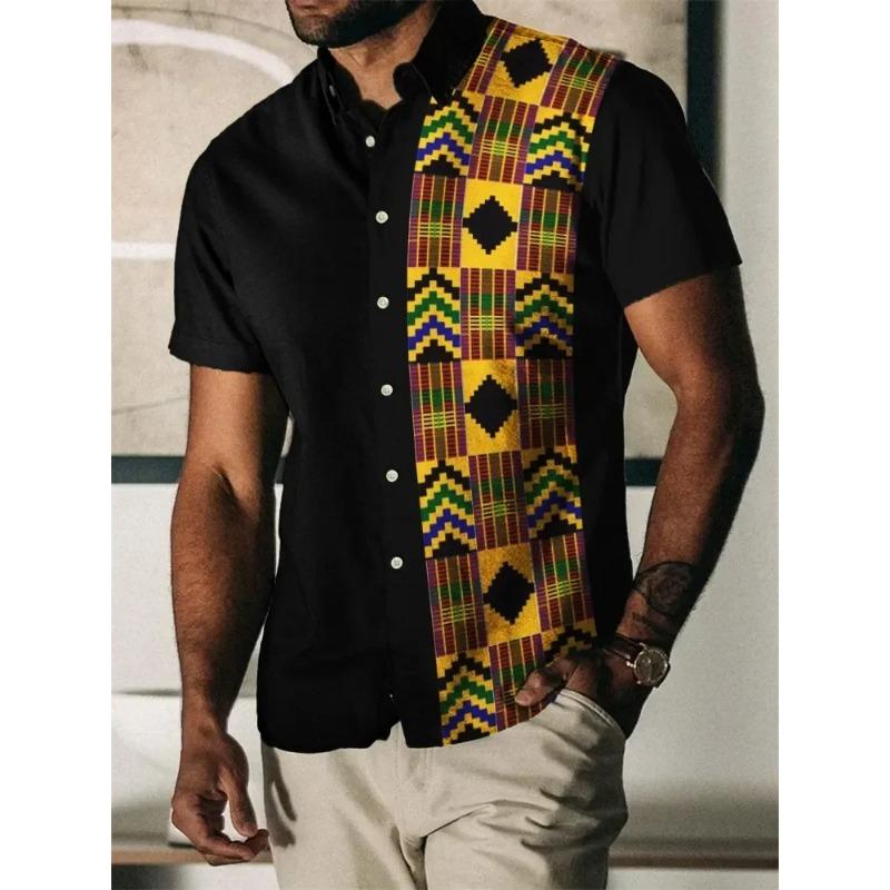 

Рубашка высокого качества с 3D-печатью для мужчин/женщин, повседневная мода, короткие рукава, лацканы на пуговицах, свободные, унисекс, одежда M