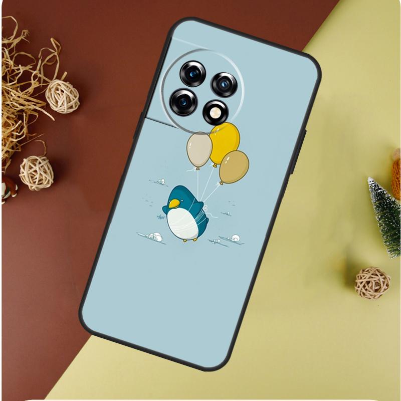 Penguin For OnePlus 13 13R 12 12R 11 9 10 Pro 8T 9RT 10T 10R Nord 4 CE 2 3 Lite N20 N30 Phone Case