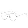 Stainless Steel Oval Prescription Glasses1.56 Aspherical Green Coated Nearsighted Metal Short-sight Eyewear 0 -0.5 -0.75 To -6.0