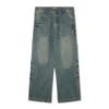 APOSTROPHE COMMA Horizon Carpenter Wide Denim Pants_Medium Blue