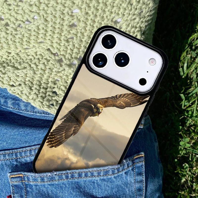 Golden Eagle Flying Phone Case Cover Compatible with for IPhone 17air 16e 15 14 13 12 11Pro Max 17 Air