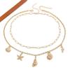 High-End Seashell Necklace for Women - Light Luxury Jewelry for Summer Beach Vacations 2025