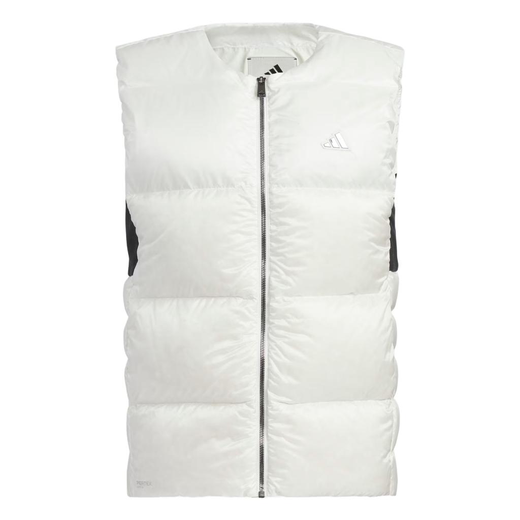 New Adidas Down Vest Men's Ecru JM9530