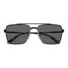 Michael Kors Temple Logo Detail Metal Aviator Sunglasses Men's Black
