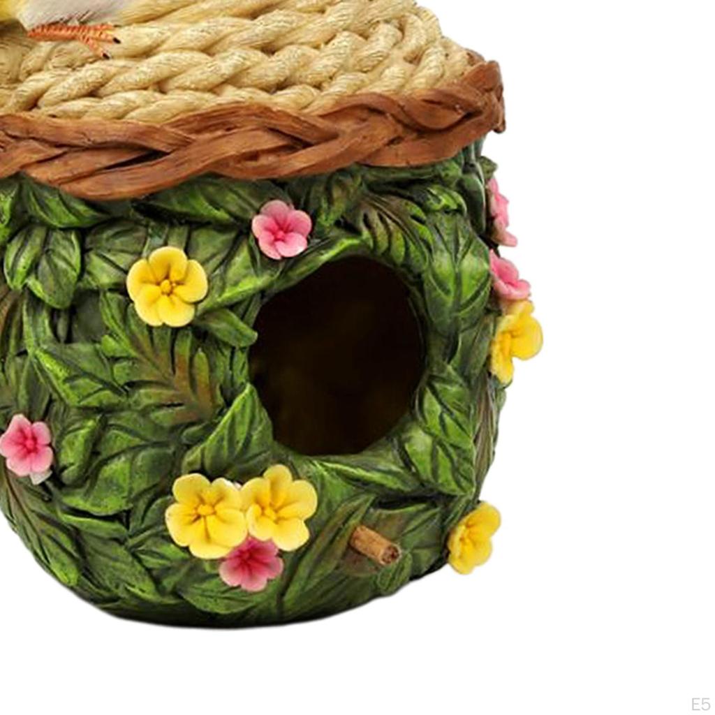 Hand Painted Hanging Sparrow Nest Box for