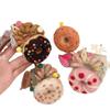 Wool Felt Telephone Line Hair Rope Straight Cookies Ponytail Holder Plush Donut Hair Ring  Party