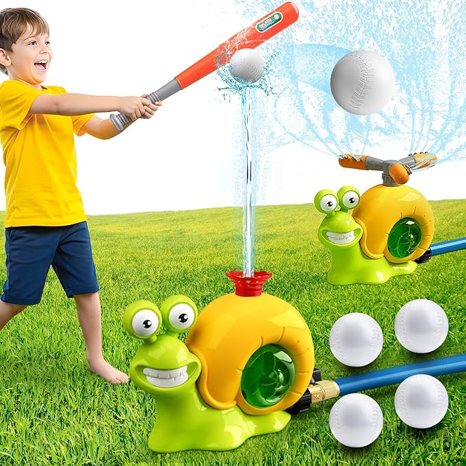 Water Snail Sprinkler Water Spray Toy Outdoor Backyard Garden Water Toys Summer Yard Cartoon Splash Sprinkler Toy For Kids