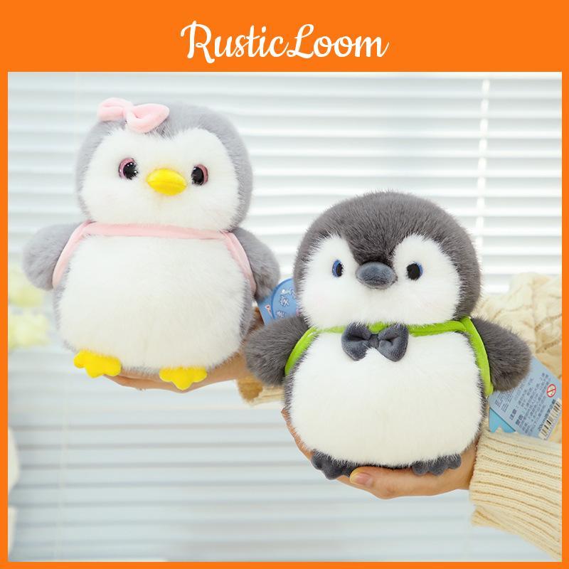 Brother Plush Penguin Sister Backpack Stuffed Animal Fun Bow Tie Toy Decoration