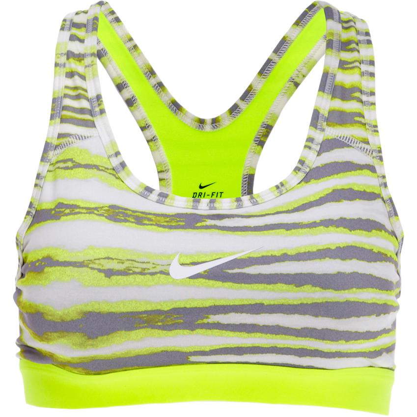 Nike Pro AS Classic Pad TGR Бюстгальтер Dri-Fit Полосатый Минималистичный Спортивный Бюстгальтер Женское нижнее белье 658079-151 L