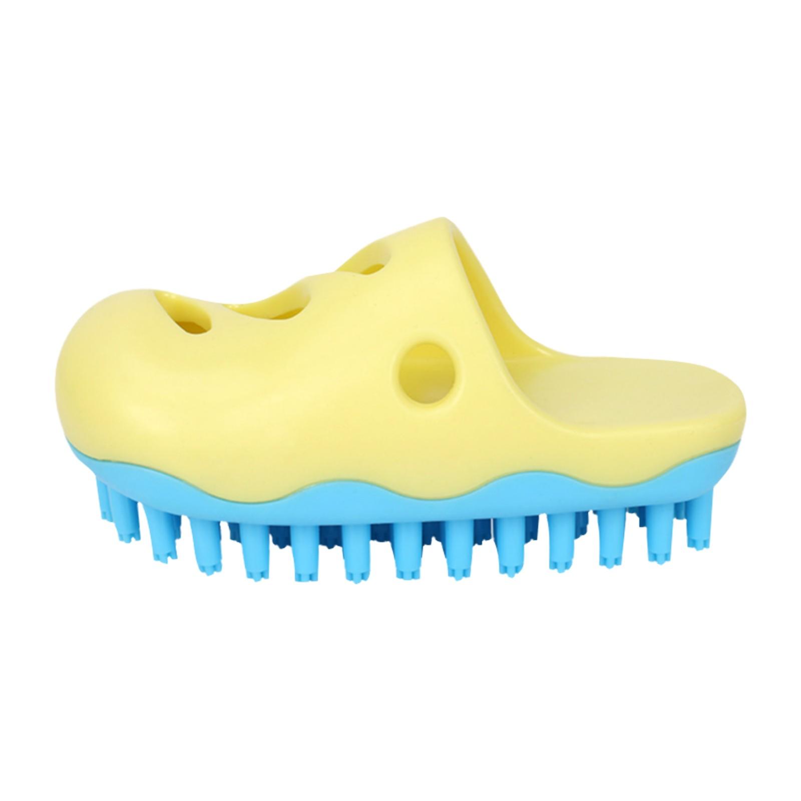 

Силиконовая щетка для ванны для домашних животных, щетка для хранения, мытье тела, портативная щетка для массажа собак, чистая кожа(розовый) One Size