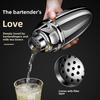 Stainless Steel Cocktail Shaker Set: Ice Shaker & Thickened Hand-Cranked Utensils for Cocktails and Milk Tea