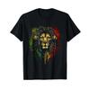 Rasta Reggae Lion Of Judah Rastafarian Pride Music T Shirt Vintage Washed Slightly Graphic Fashion Soft Versatile Casual