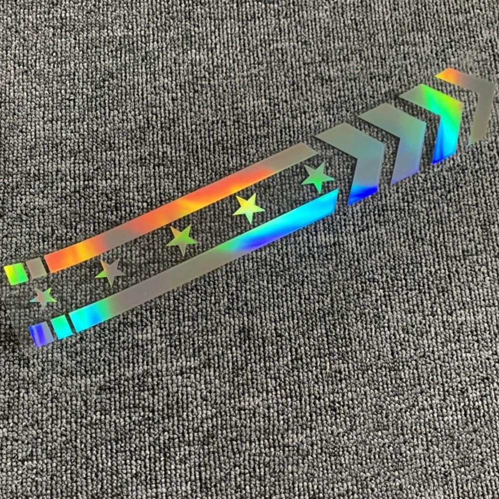 Motorcycle Fender Stickers Striped Reflective Stickers Fender Tape Stickers Safety Warning Tape
