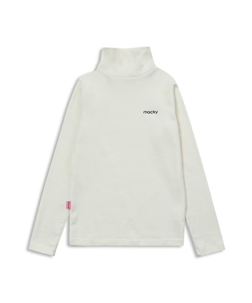 Mackie Long Neck Layer T-Shirt White