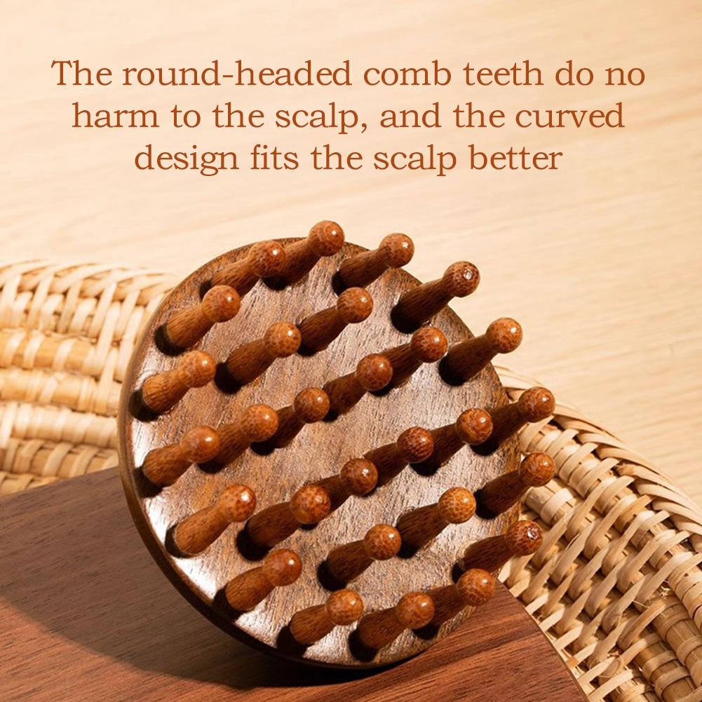 Multi-Functional Sandalwood Scalp Massage Comb Therapy Massage Comb Head Hair Comb Body Beautify Massage Care Comb