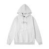 Unisex Oversized Cotton Hoodie With Minimalist Letter Embroidery Streetwear Casual Pullover Fall