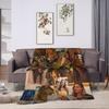 Madelyn Cline Montage Blanket  Soft Warm Funny Plush Throw Blanket For Outdoor Airplane Travel Flannel Bedspread Bed Cover