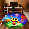1ks Pac-Man Kulatá podložka pod židli Koberec - Protiskluzová podložka na podlahu do kanceláře, ložnice, domácí dekorace Vánoční dárek p0811253