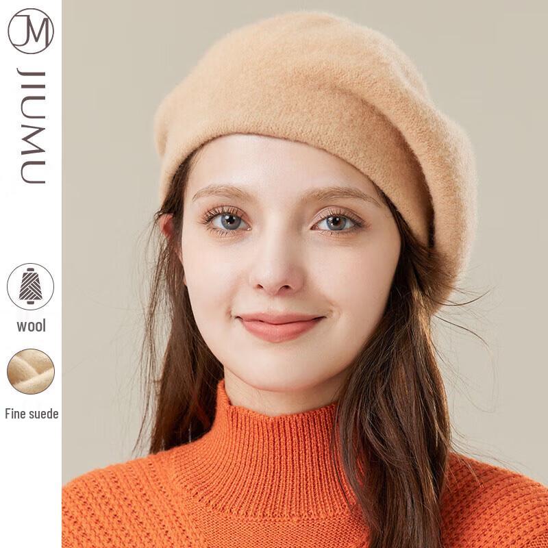 JIUMU Women's Autumn/Winter Beret Painter Hat