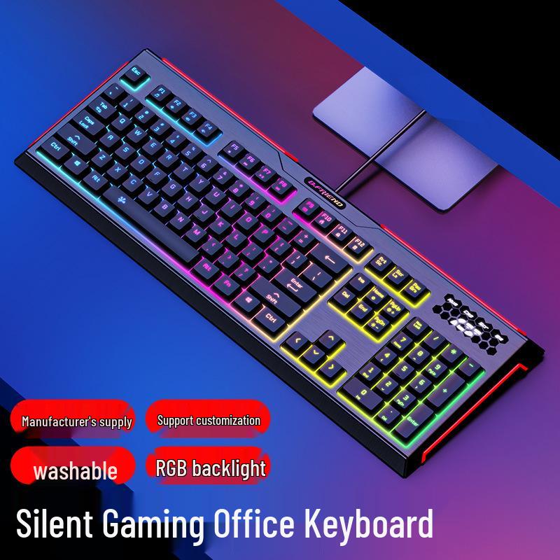 GK4 Waterproof Silent Wired Gaming & Office Keyboard