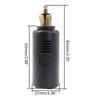 Female Plug Short Socket Adapter 12- EU Plug Cigarette Lighter Socket Converter for Mobile Phone Waterproof Dustproof