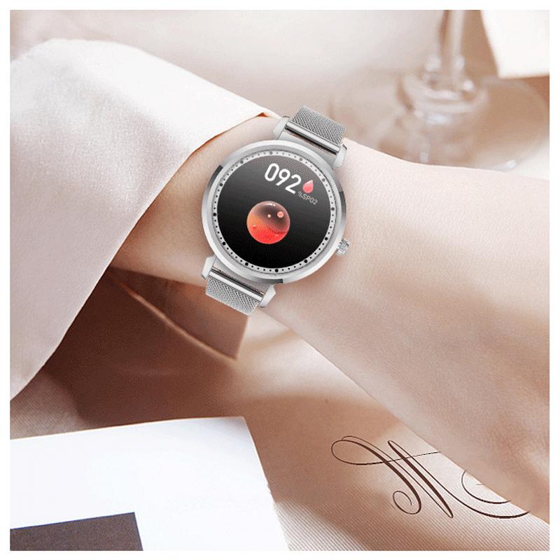 Fashion Women Smart Watch Multi Sport Mode Ip68 Waterproof Fitness Tracker 1.09 Hd Color Screen Smartwatch Ladies+box