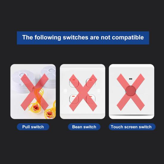 Smart Switch Kabelloser Lichtregler mit Fernbedienung, keine Verkabelung erforderlich, universeller, einfach zu installierender Lichtschalter-Tastendrücker