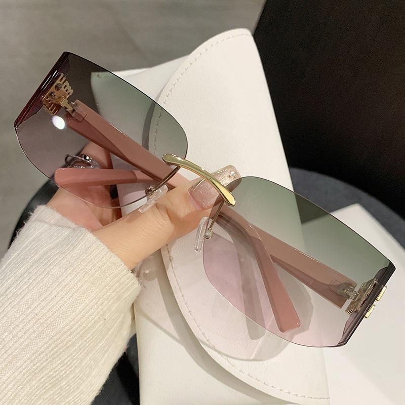 

JYL TS Sunglasses Rhombus Metal Small Polygon Street/90295 B-5389 кармін світло-рожевого кольору