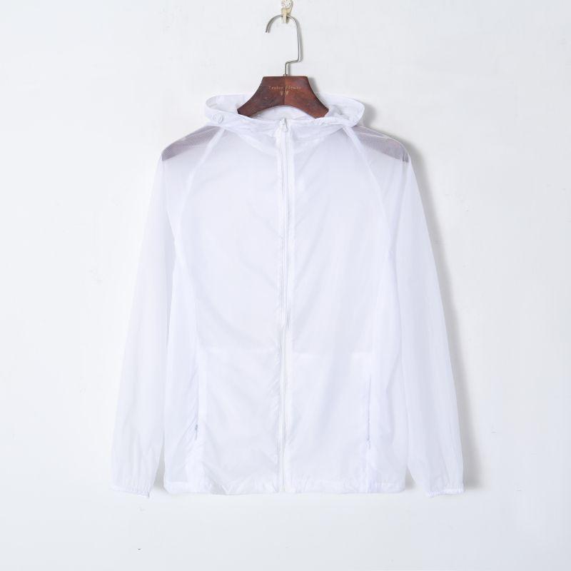 

Однотонный Легкий Прозрачный На молнии Двойной карман Эластичный шнурок White M