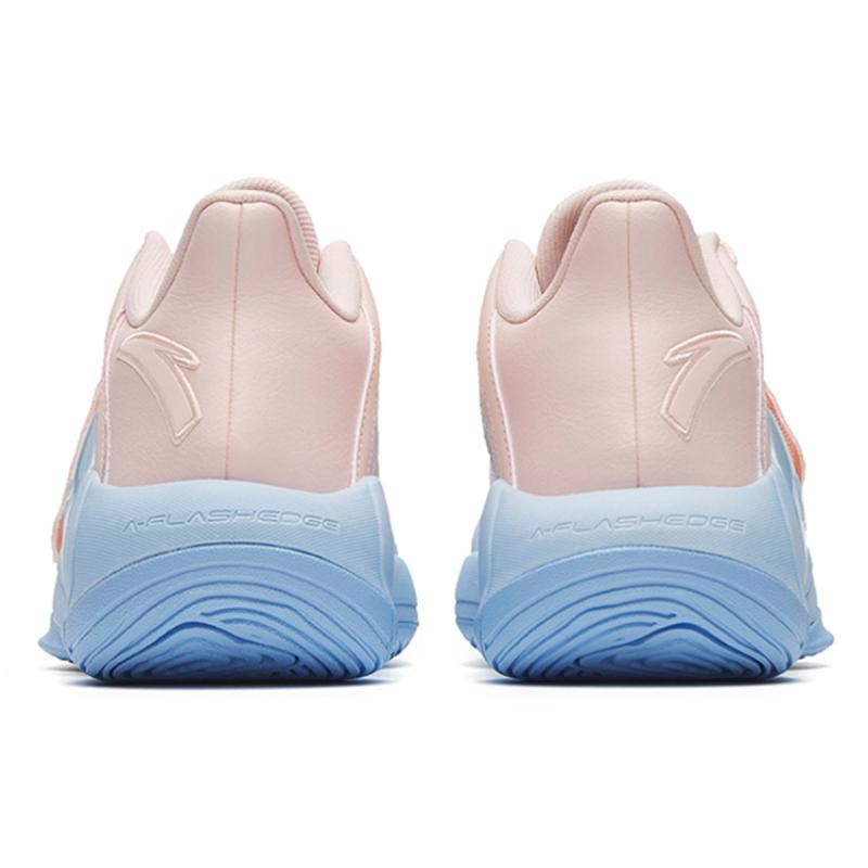 Anta Water Flower 4 LA Nitrogen Technology Abrasion Resistant Breathable Low top Basketball Shoes Men's Pink Blue Sneakers 112241109-1