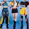 Anime Movie HUNTR/X KPOP Demon Hunters Zoey Rumi Mira Cosplay Costume Halloween Carnival Party Role Play Uniform Prop