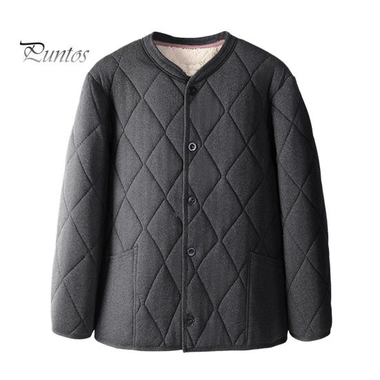 

Мужское пальто с V-образным вырезом и длинным рукавом, однобортная ветрозащитная теплая куртка, однотонная утолщенная бархатная подкладка, верхняя одежда XL серый