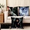 Cushion Cover Silky Short Plush Home Sofa Cushion Cover - Invisible Zipper Home Decoration Hot Classic Silent Hill Game