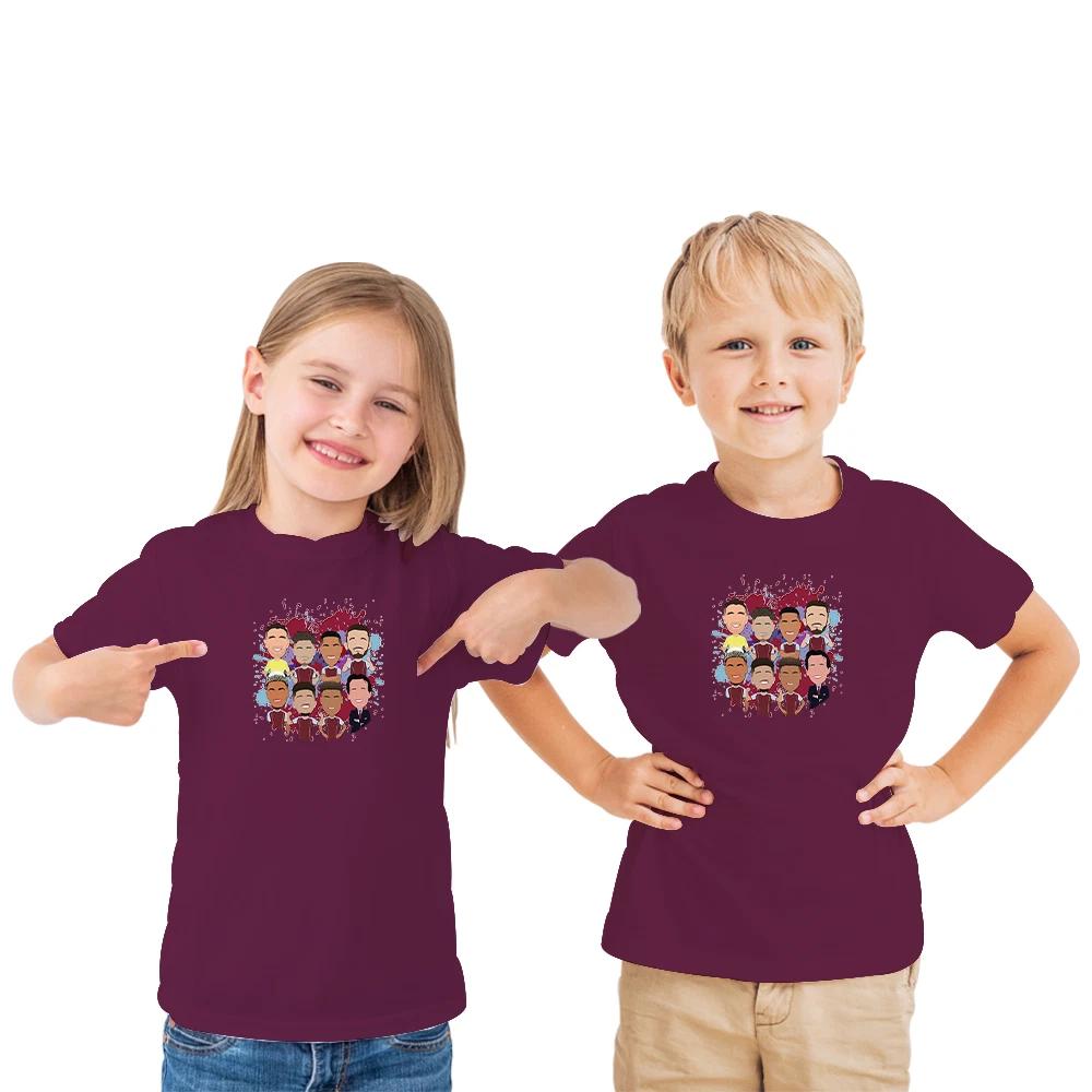 Aston Villa 2025-26 Vector Heroes Kids T-Shirt Tee 3-13 Years Villa T-Shirt 3XL