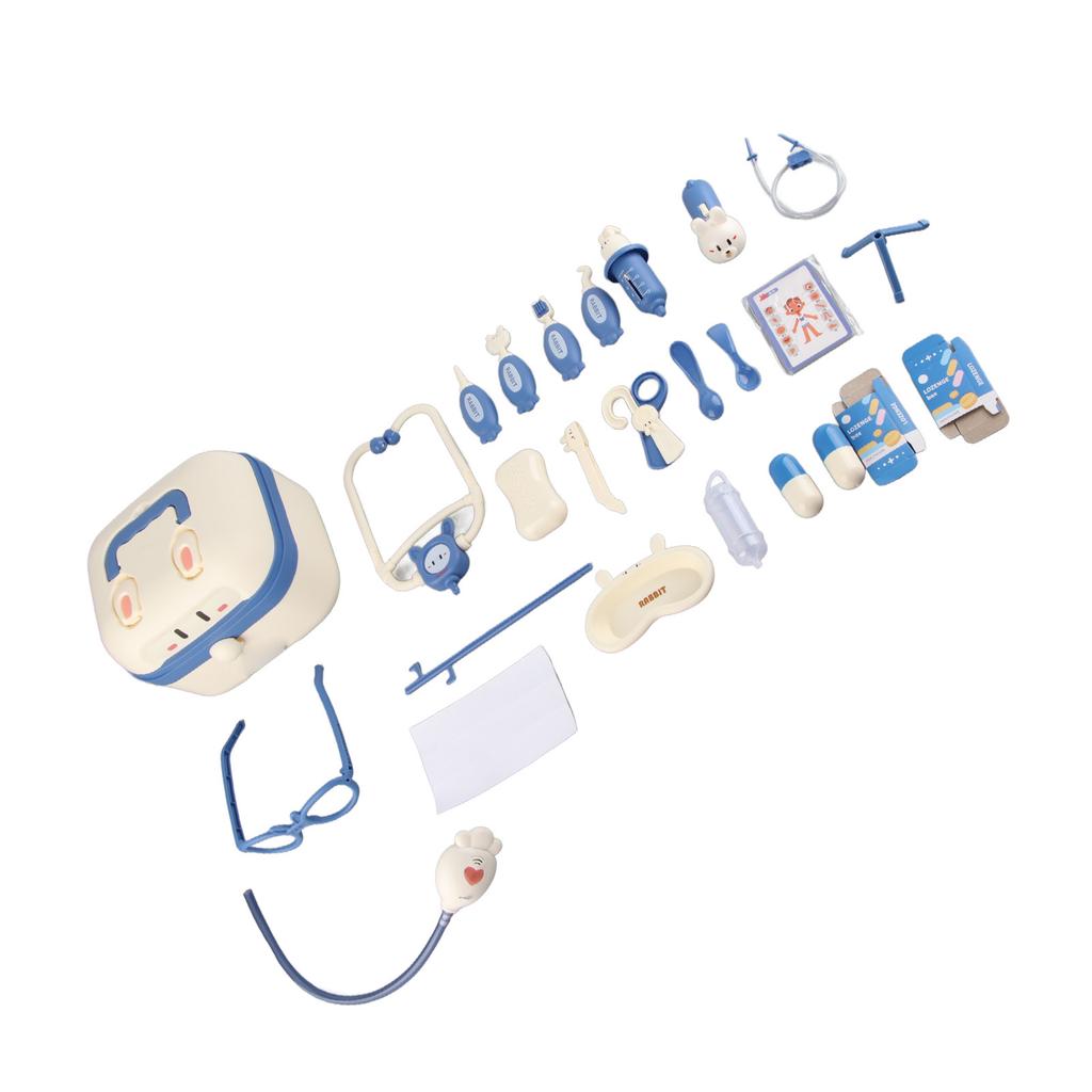 Kids Doctor Toys Educational Children Nurse Dental Set Medical Equipment Simulators Blue