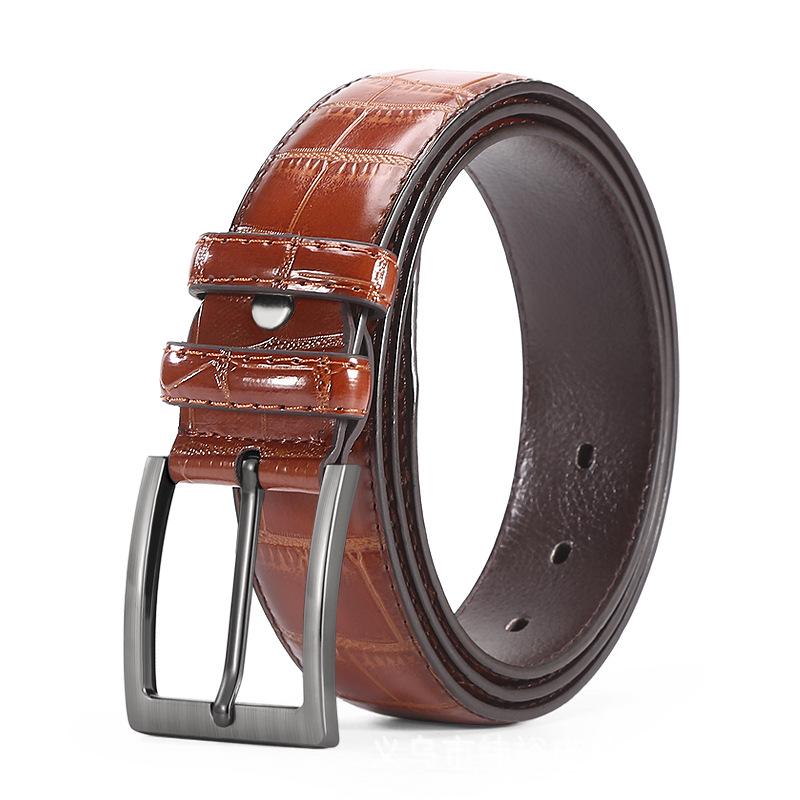 

Мужской повседневный ремень со сплавной пряжкой – Молодежный и для среднего возраста, Модный и универсальный для брюк 120 cm