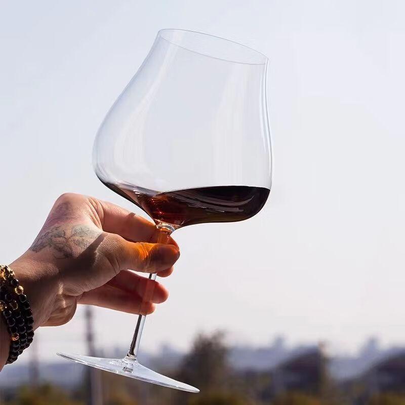 BurgundskéBílé Víno Sklenice Super TenkáLehká Smyslové Ochutnávání Křišťál Elegantní Šampaňské Pohár Luxusní Ručně Foukané Sklo pro Dárkovou Krabičku