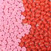 50/100x Beads Love Heart Shape  Spacer Beads for Bracelet Necklace Earring Making DIY Jewelry Crafts Tool