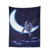 Space Skateboarding Astronaut Tapestry  Unique Cosmic Design Perfect for Bedroom Decor Large Wall Hanging Artwork