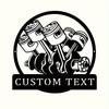 Unique Handcrafted Antique Metal Wall Art Personalizable Made to Order Home Garage Decor
